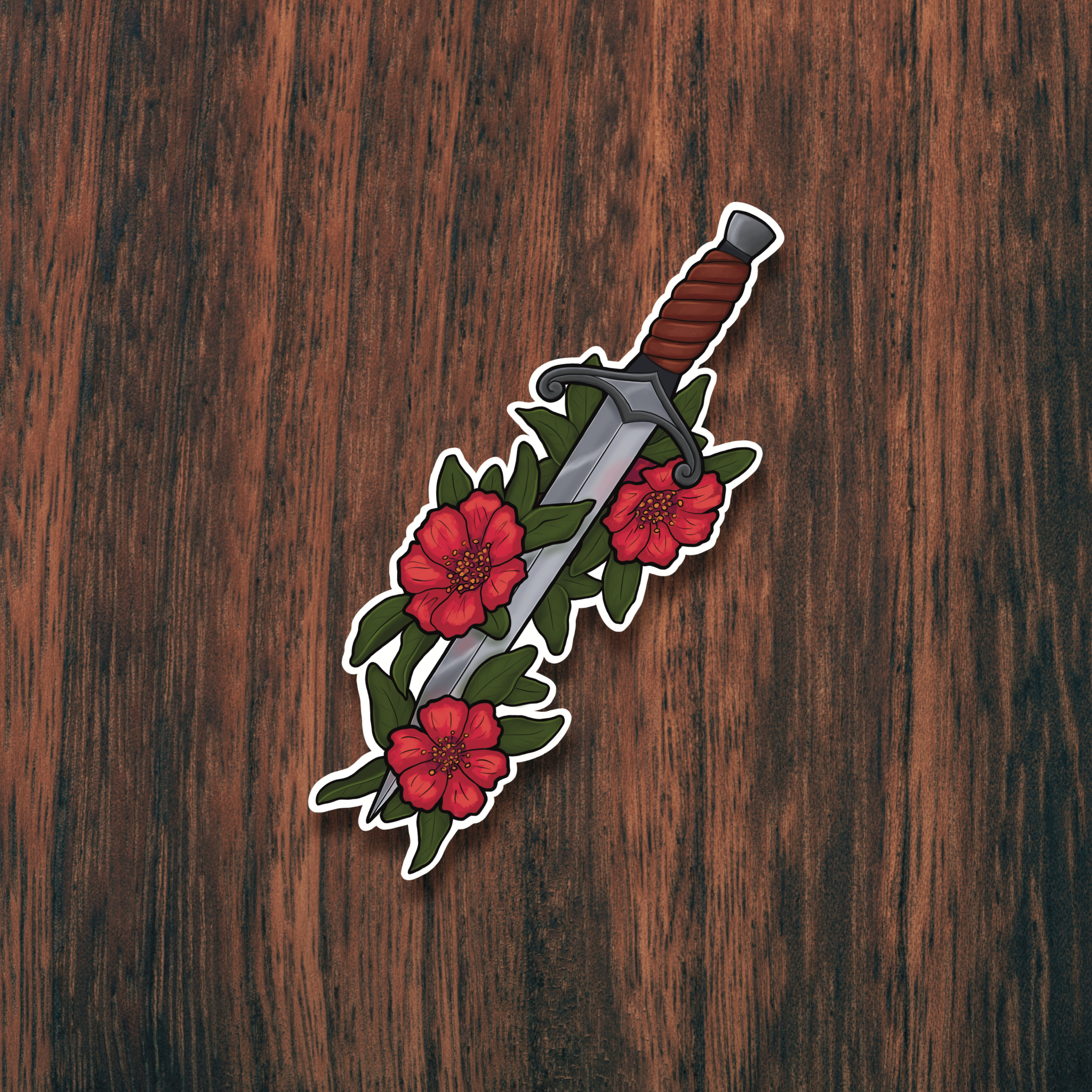 Pomegranate Dagger Sticker